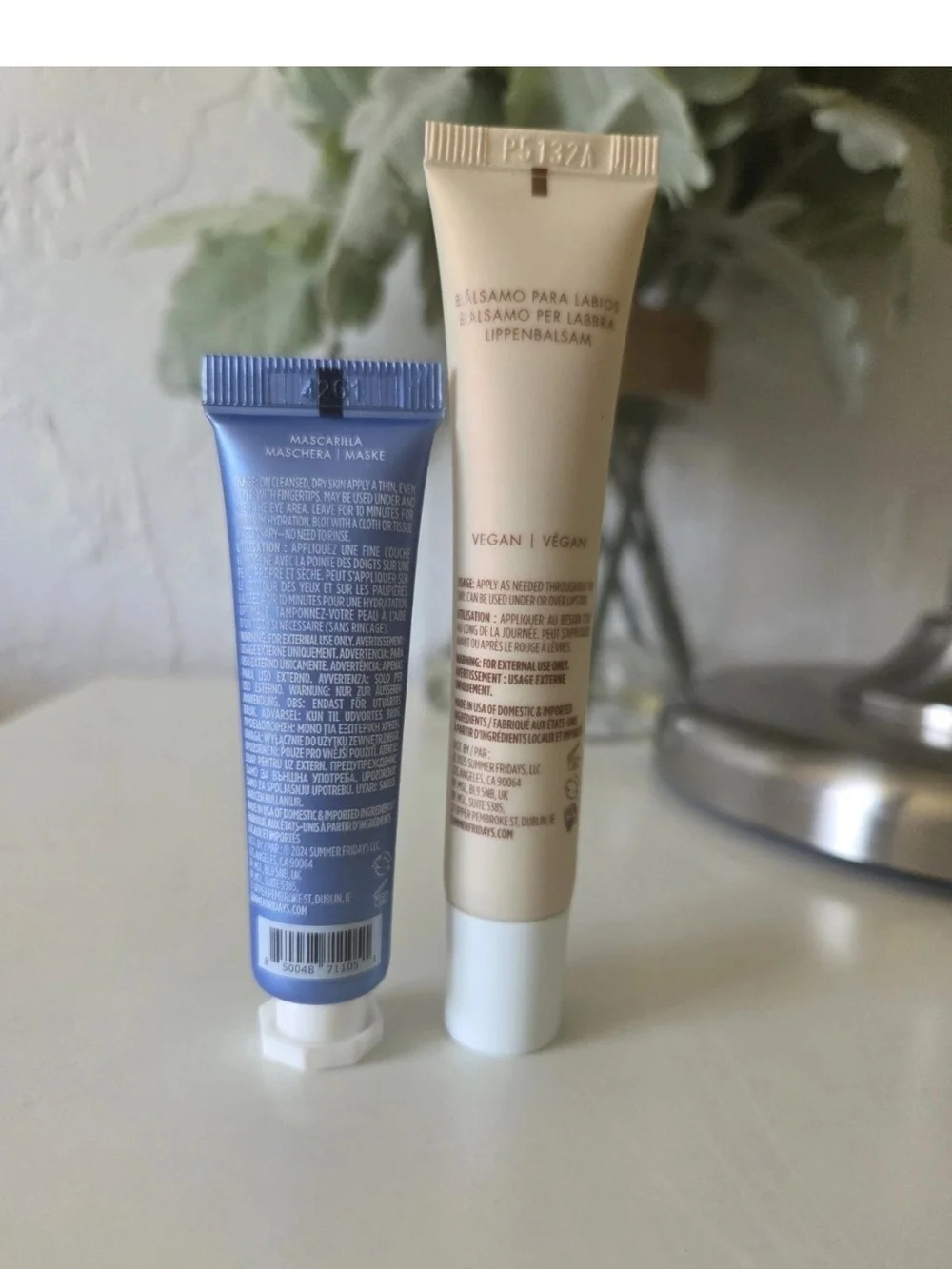 Summer Fridays Beige Lip Butter Balm & Blue Jet Lag Mask Duo